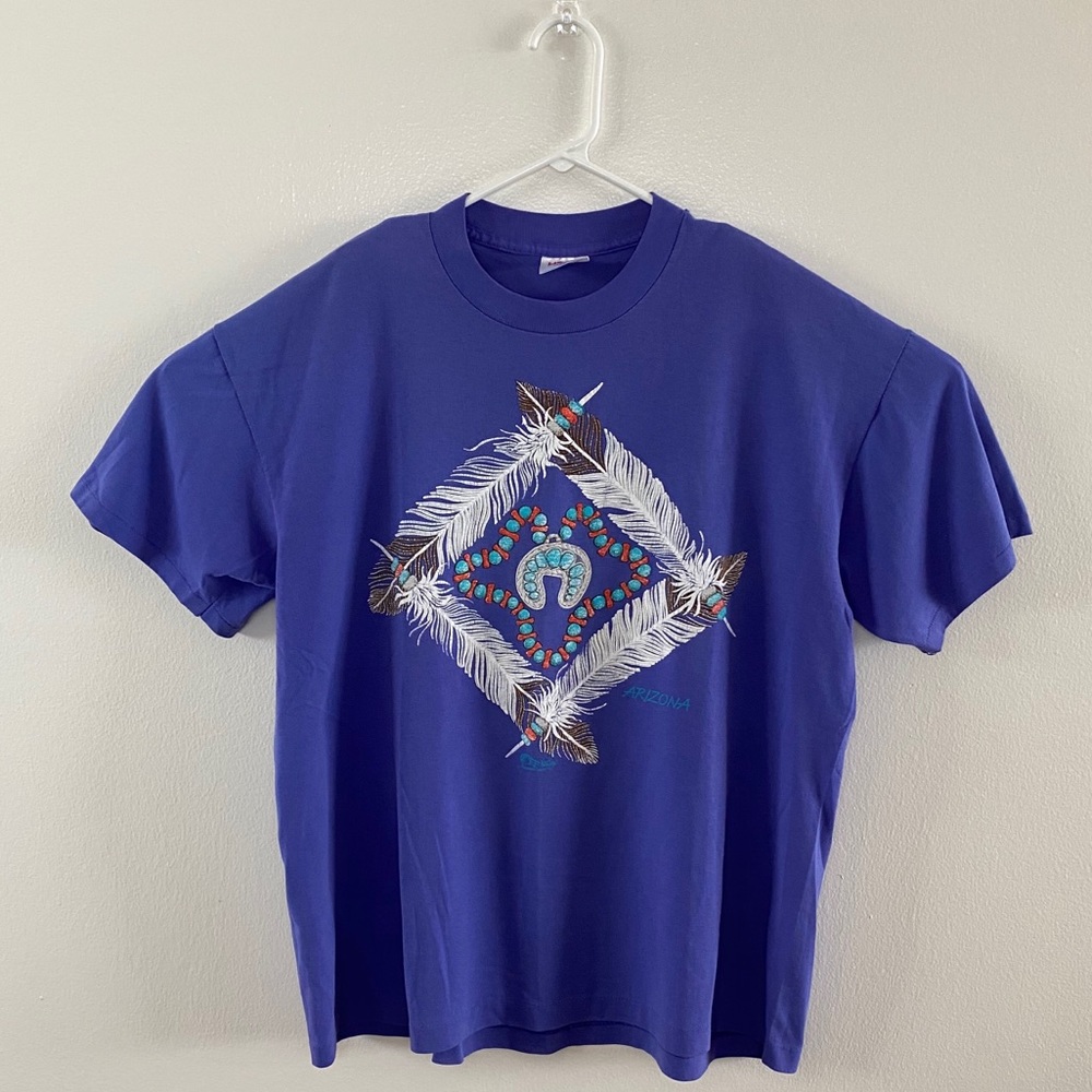 VINTAGE • 1991 Arizona Southwestern Turquoise Tee